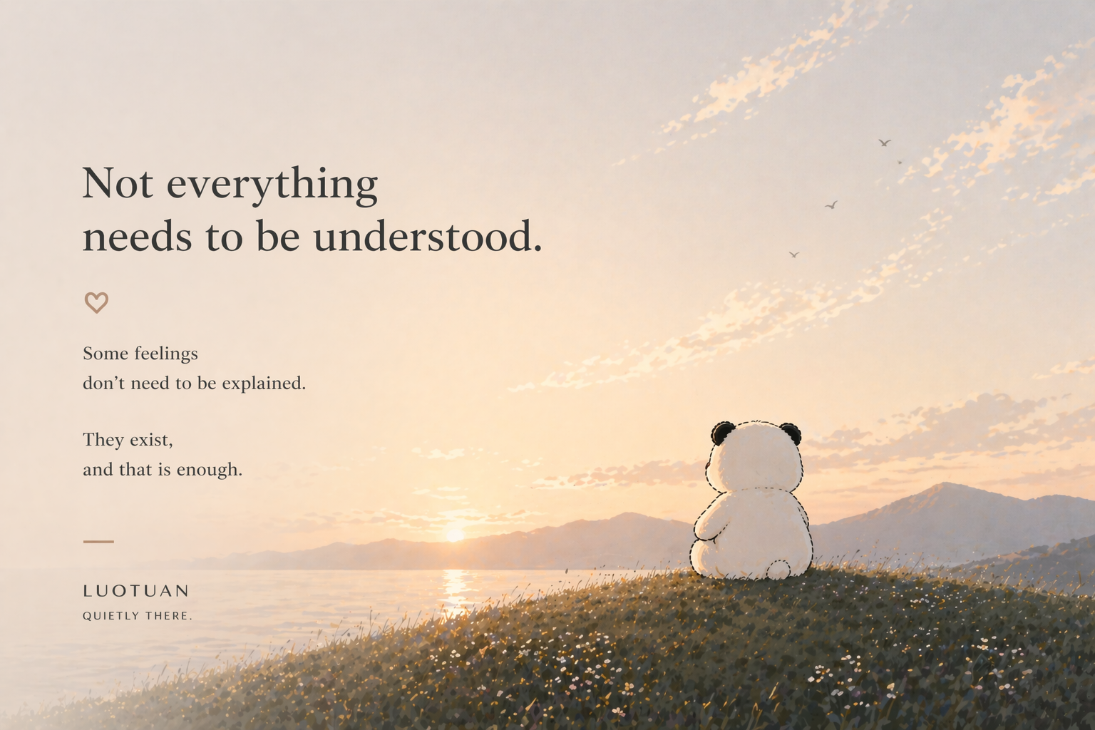 Not Everything Needs to Be Understood